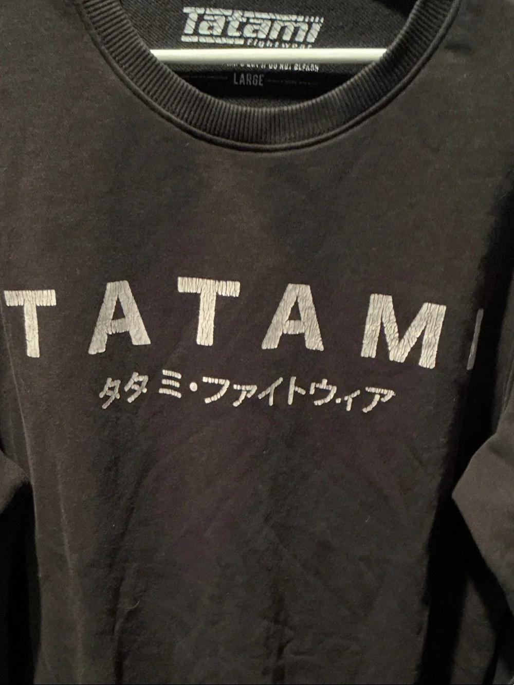 Tatami Men's Black Crewneck Sweatshirt with Logo